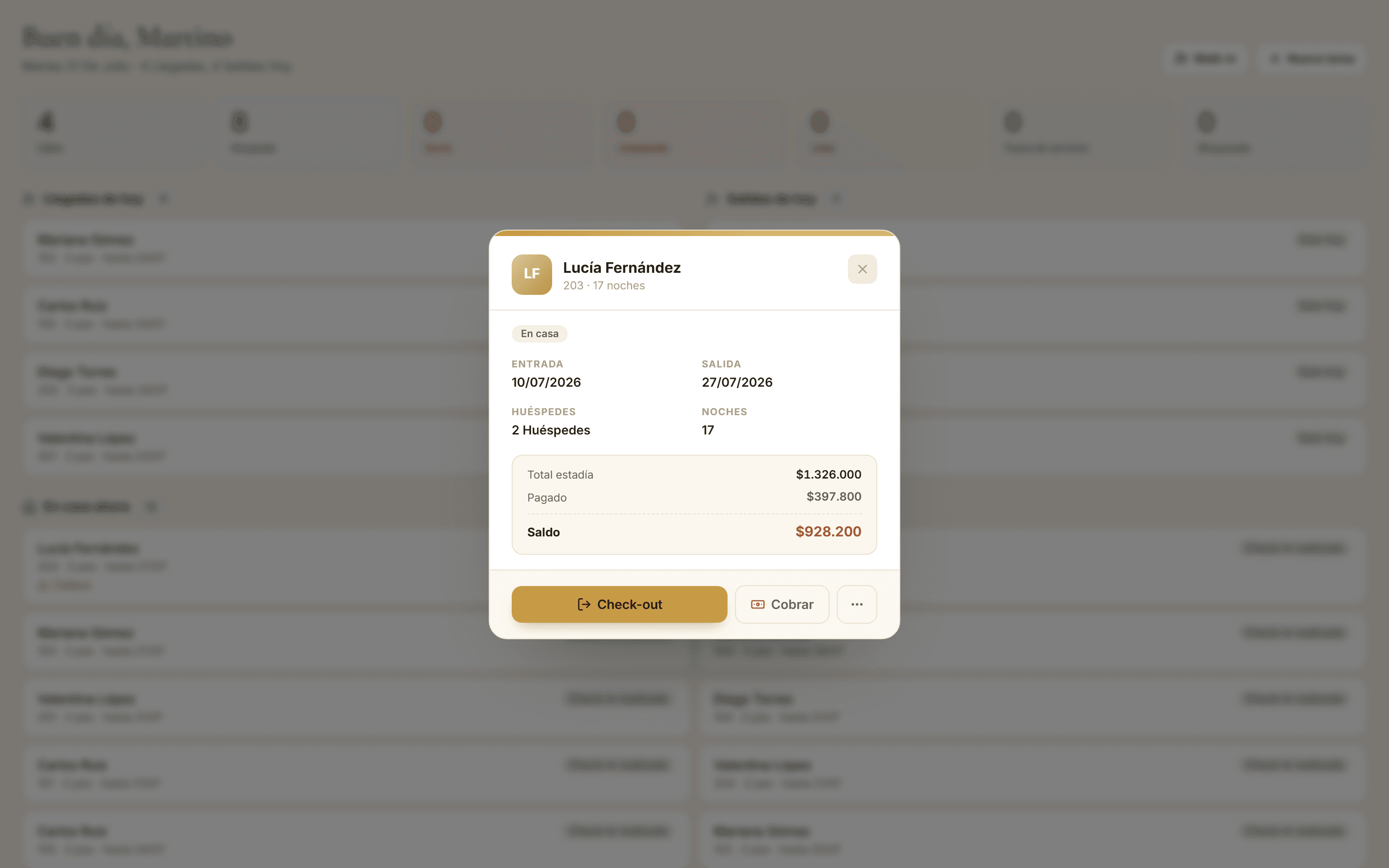 Guestly — Reserva